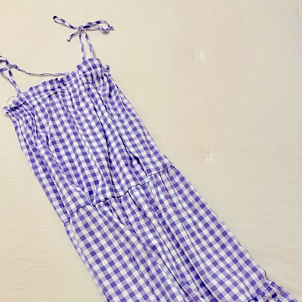 SHEIN Gingham Maxi Dress